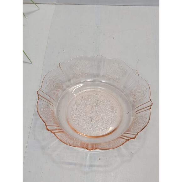 Vintage American Sweetheart Pink Cereal Bowl Depression Glass, MacBeth-Evans - Picture 3 of 3